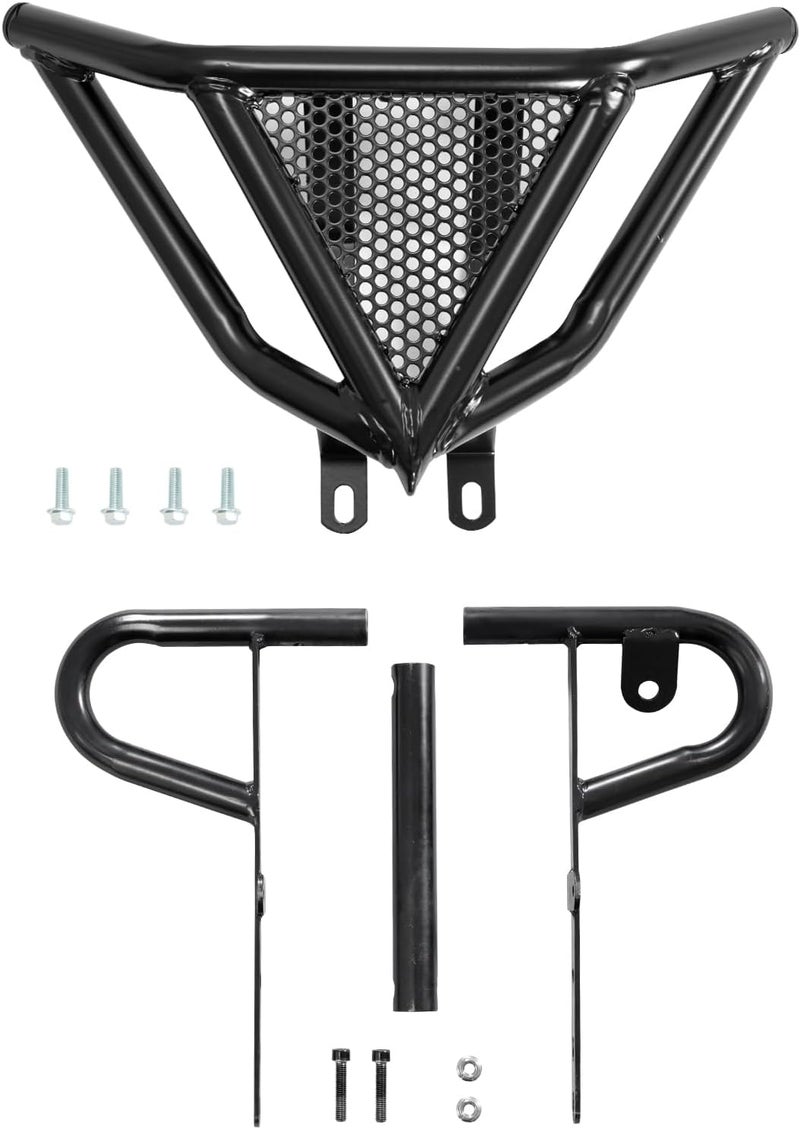 A & UTV PRO Front Bumper & Rear Wide Grab Bar for Yamaha Raptor 700 Accessories 2006-2022, YFM Heavy duty Aluminum ATV Alba Racing Parts for Raptor 700r - Image 1